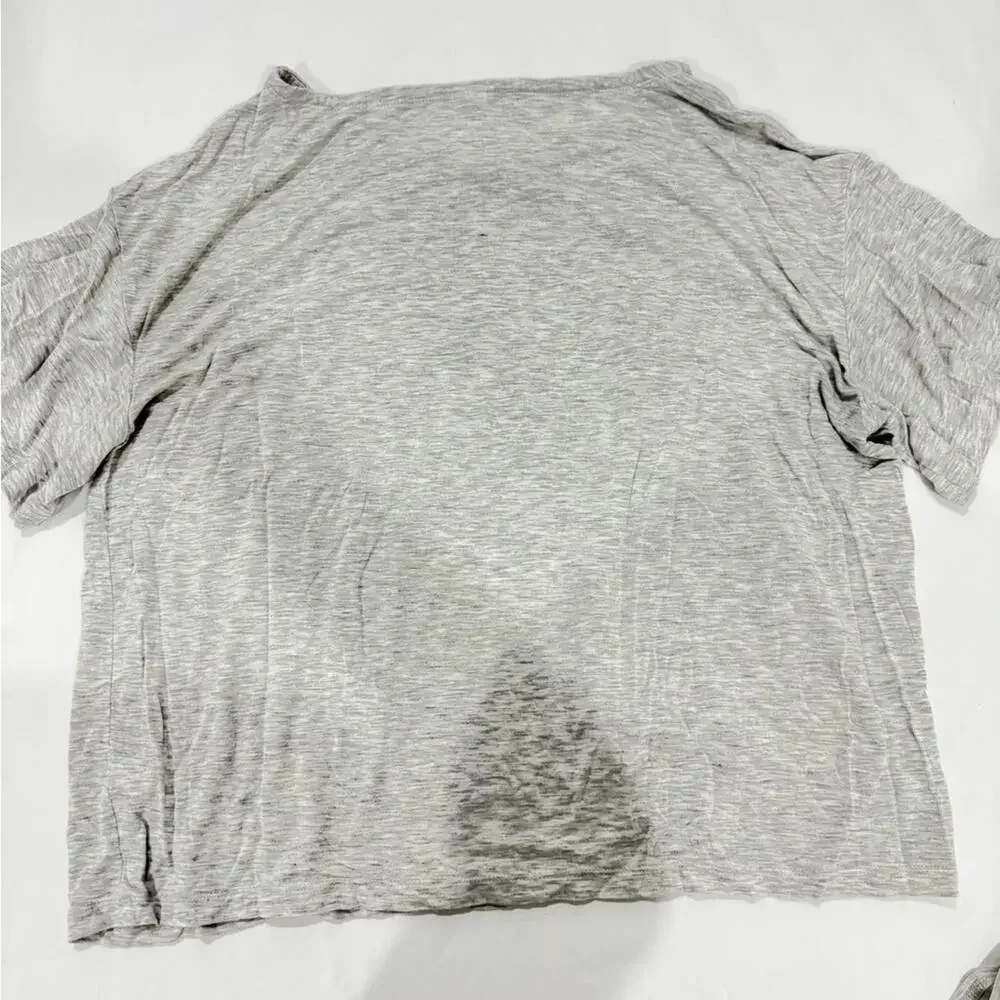 NWOT Old Navy Grey Modal Sleep Lounge Graphic Oversized Shirt- Size Large - Picture 3 of 6